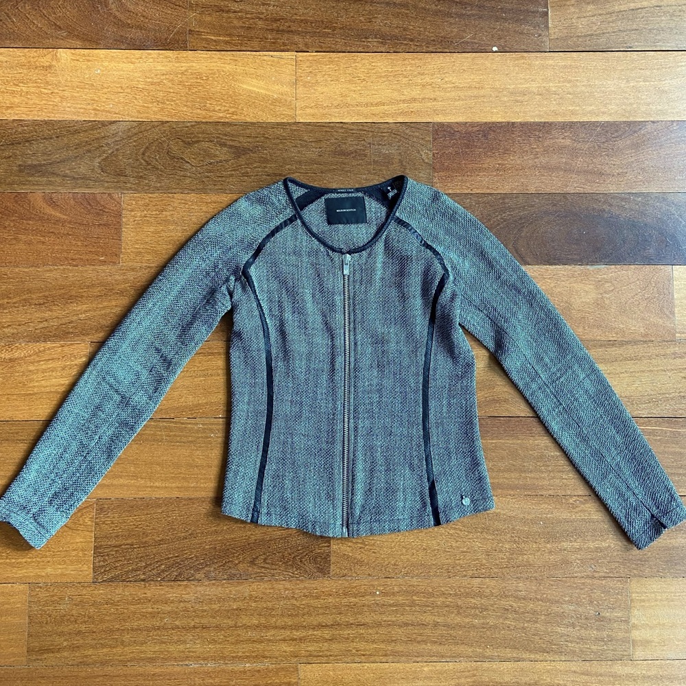 Scotch & Soda Tweed Zipper Lightweight Jacket, Size 1